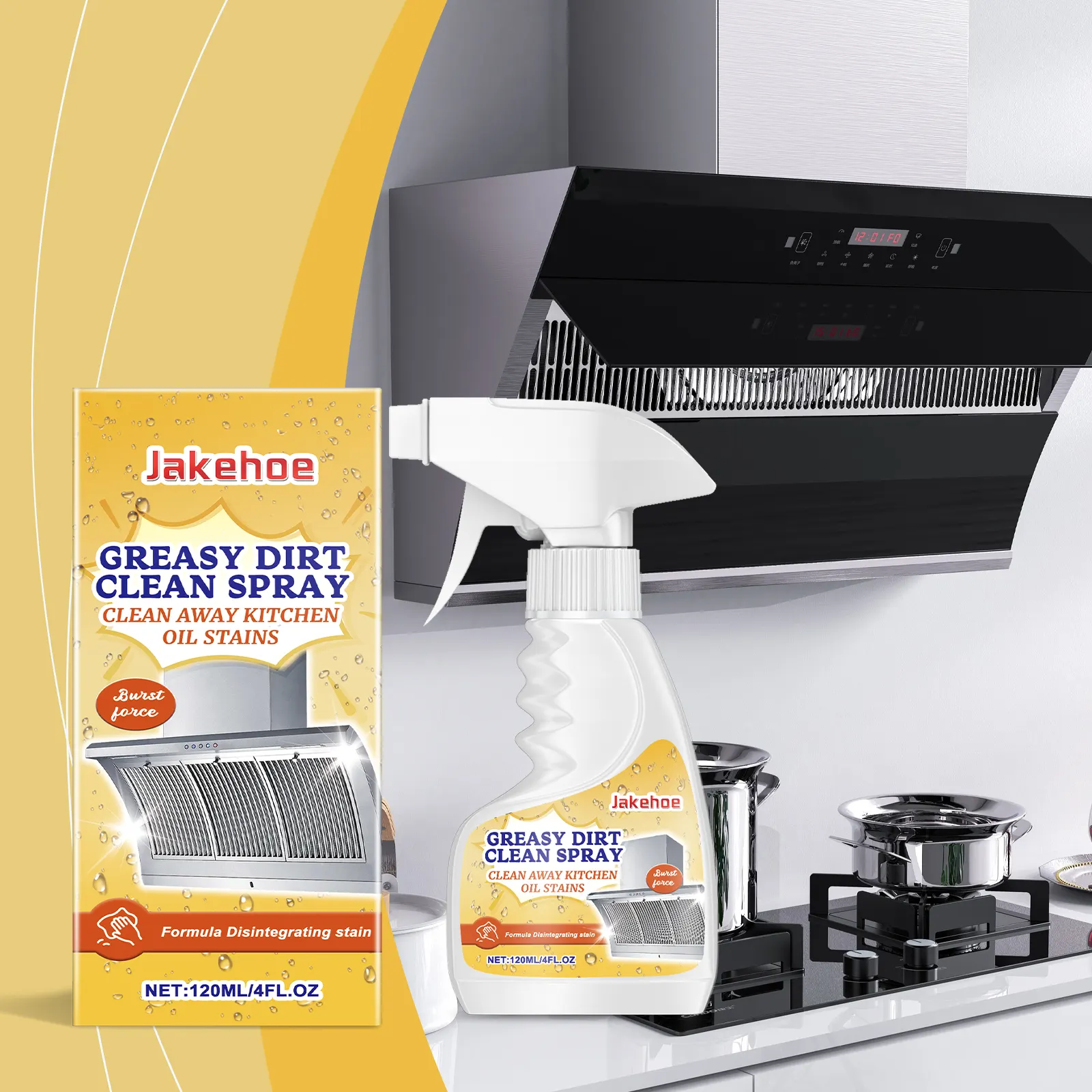 Clean stovetop after using Jakehoe cleaner
